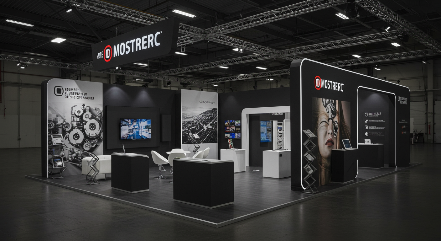Modular trade show booth with reconfigurable panels