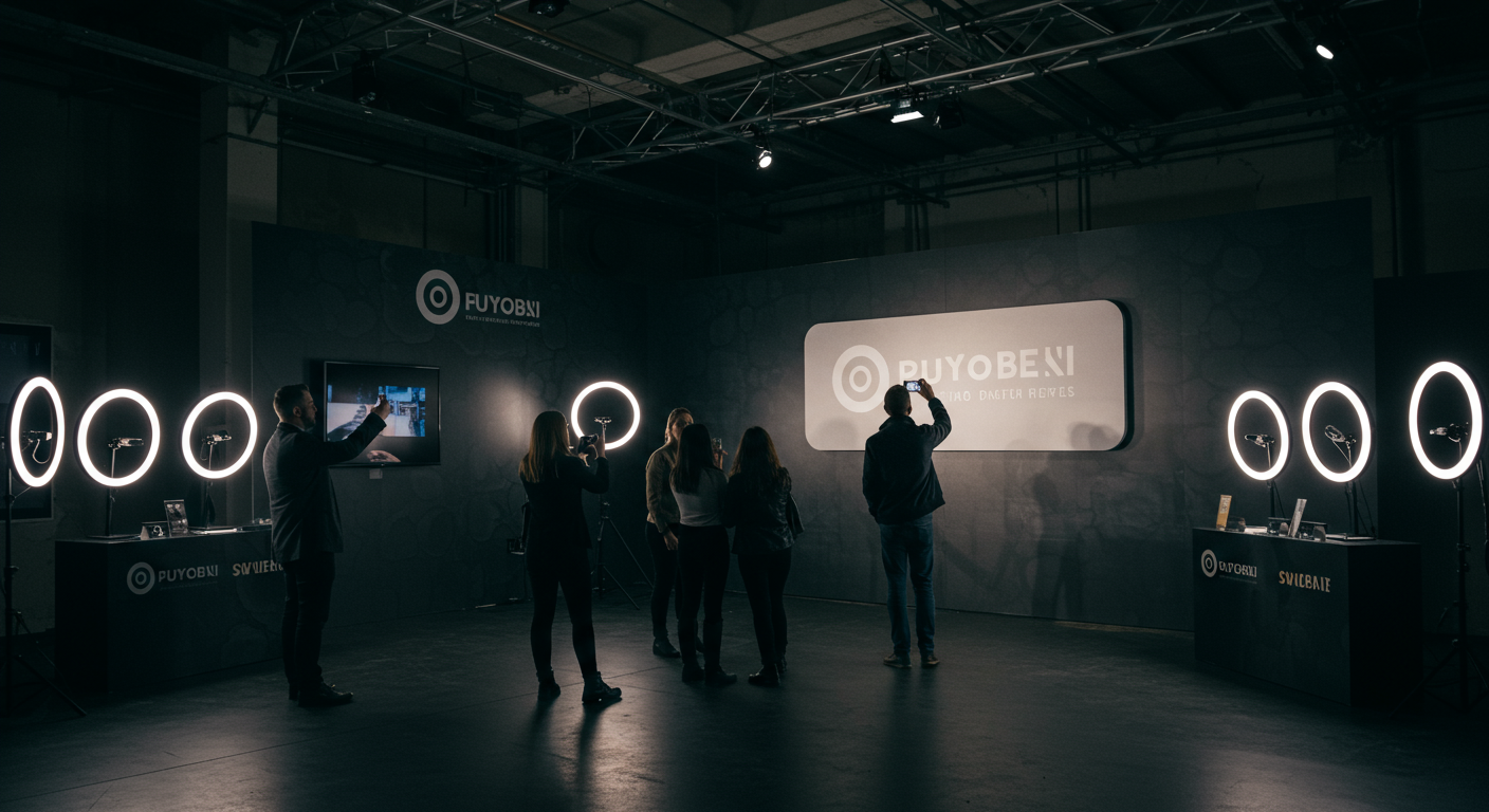 Instagram photo moment wall with dimensional signage