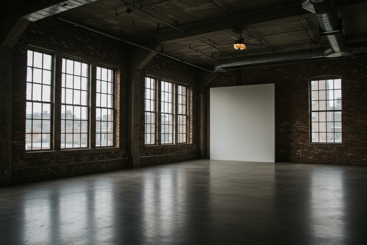 Brooklyn industrial event space with exposed brick