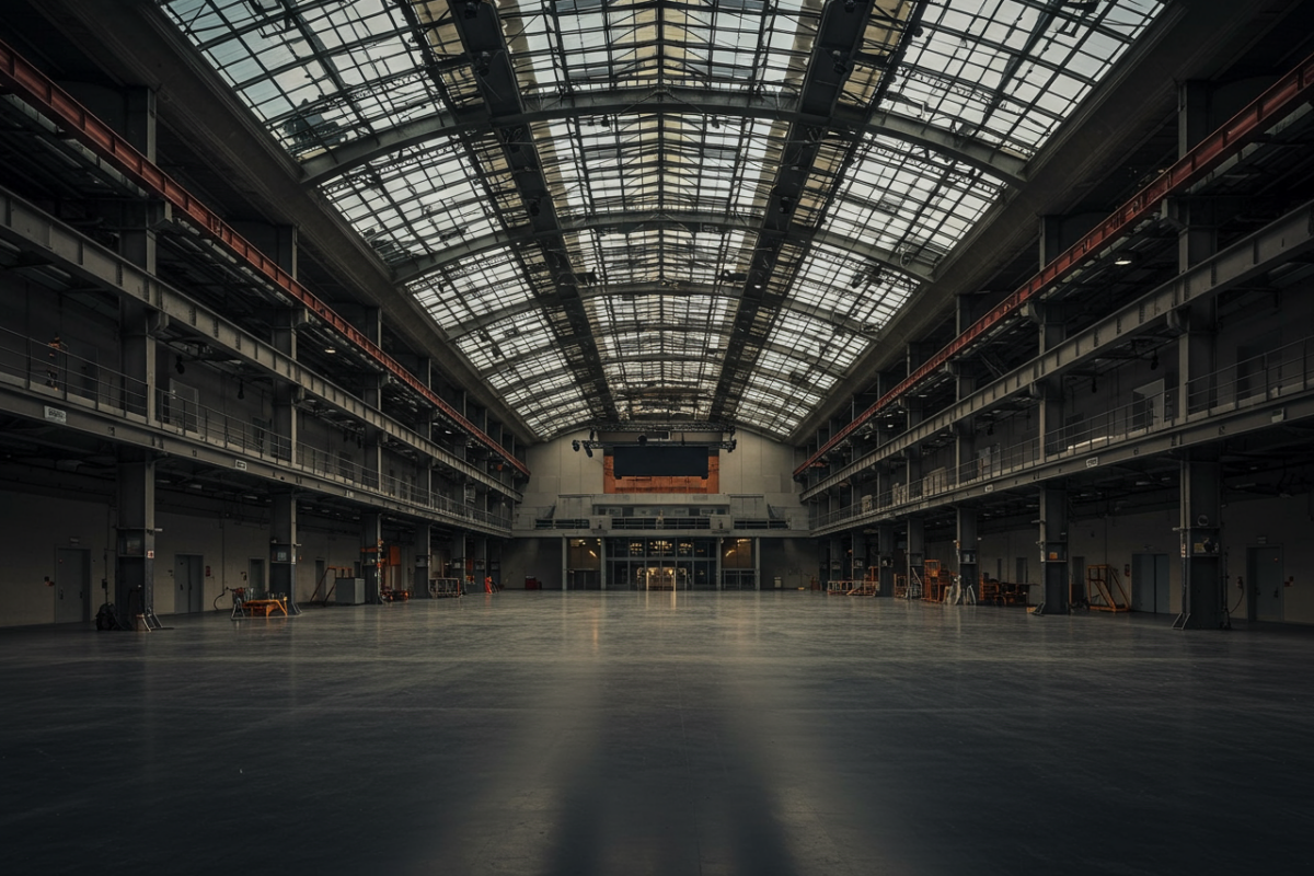 Javits Center empty convention hall interior