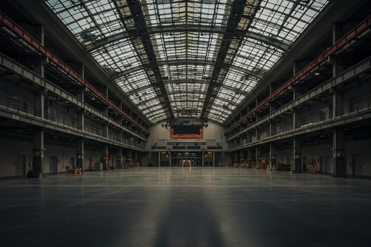 Javits Center empty convention hall interior